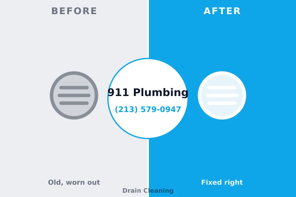 Before and after: plumbing repair Trainer, PA